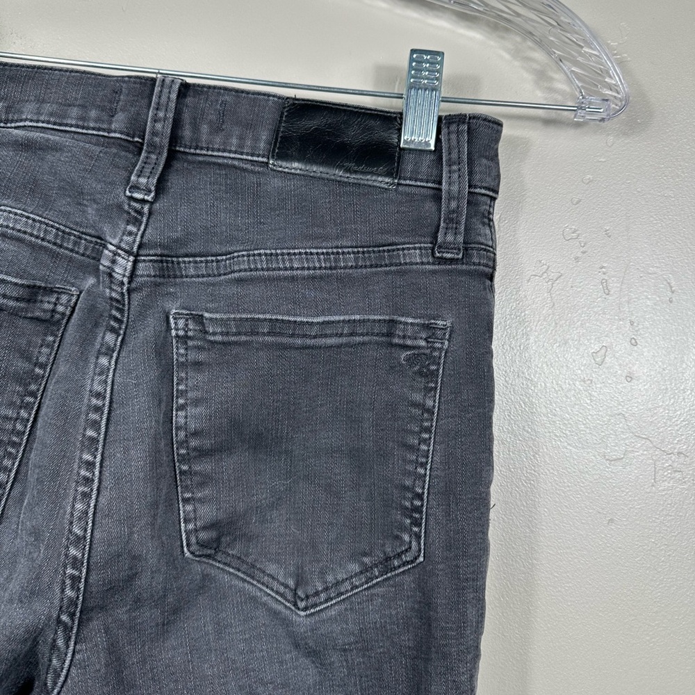 Madewell Cali Demi-Boot Jeans in Bellspring Wash: Button-Front Edition Black 26 - Picture 7 of 9